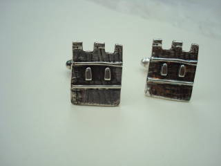 TOWERS - oxydised silver cufflinks